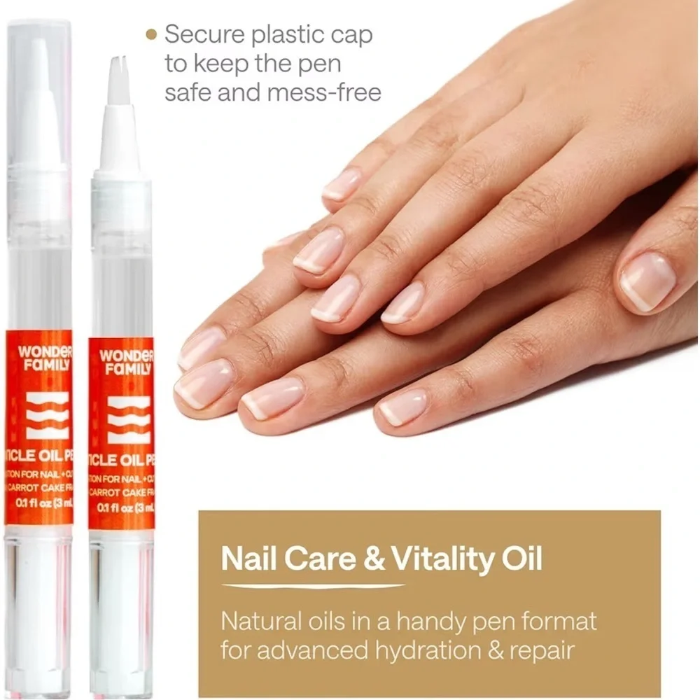 CARROT CAKE Scented Cuticle Oil Nail Pen, Clean Beauty, Travel, 0.4 fl oz